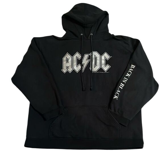 AC/DC 2005 Back in Black Aces in Eights Band Sweatshirt Hoodie Men’s Unisex XXL - Picture 1 of 11